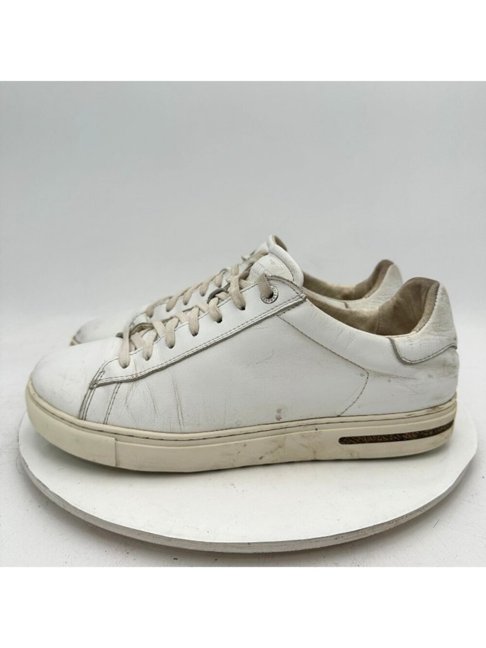 Birkenstock Bend Low Women Size 10 White Leather Lace Up Casual Shoes